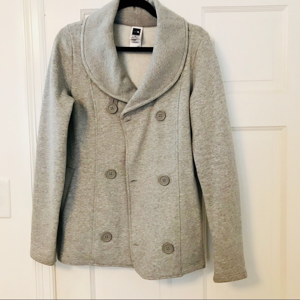 The North Face Fleece Peacoat Jacket - SMALL